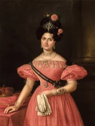 La reine Marie-Christine de Bourbon-Deux-Siciles